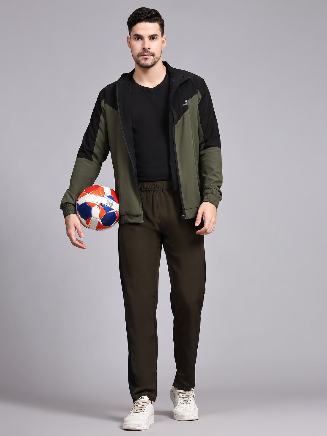 Men's Athletic Tracksuit with Breathable Mesh Lining