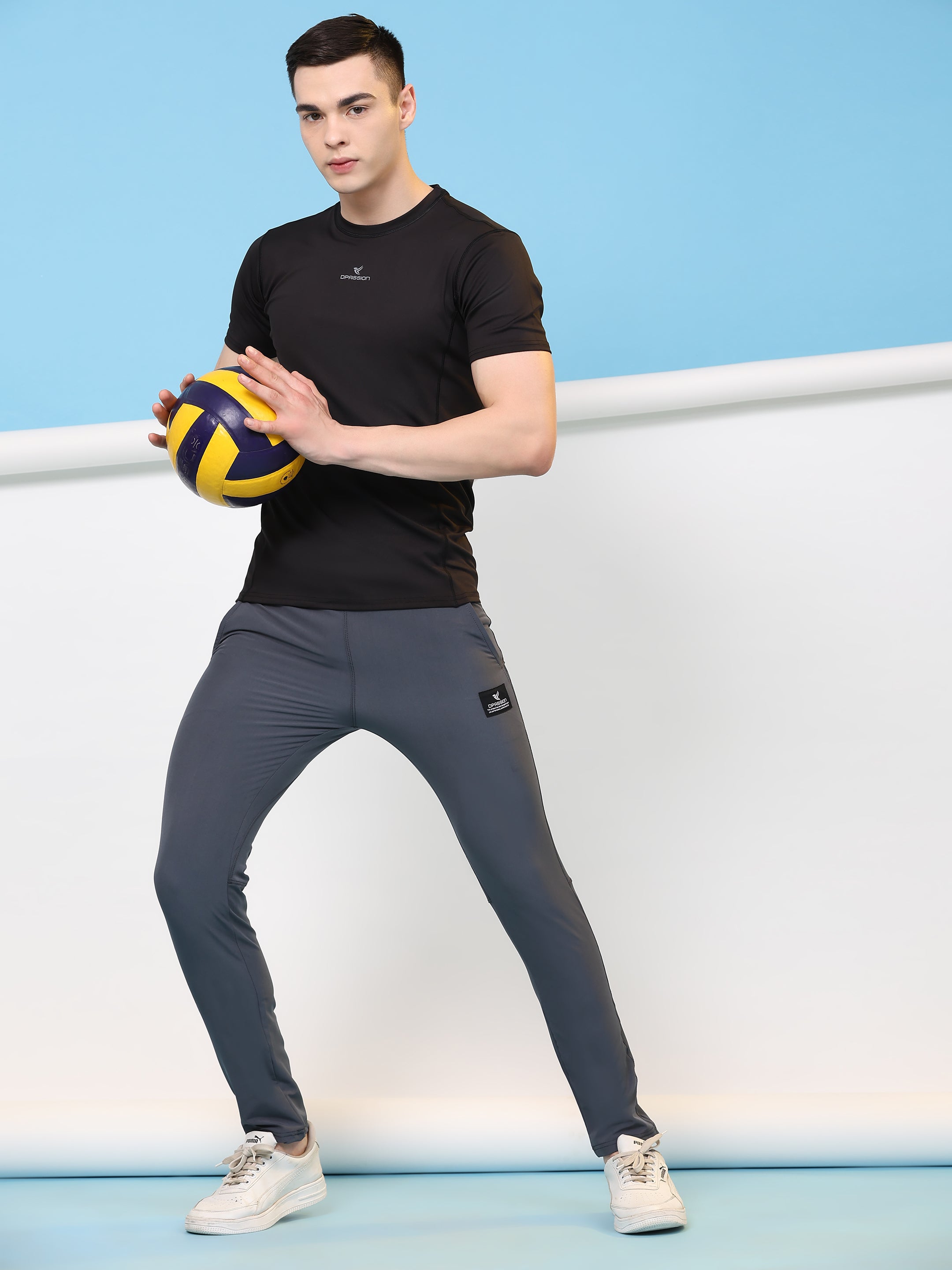 Mens Nylon Lycra 190 GSM Track Pants Bulk | Dpassion