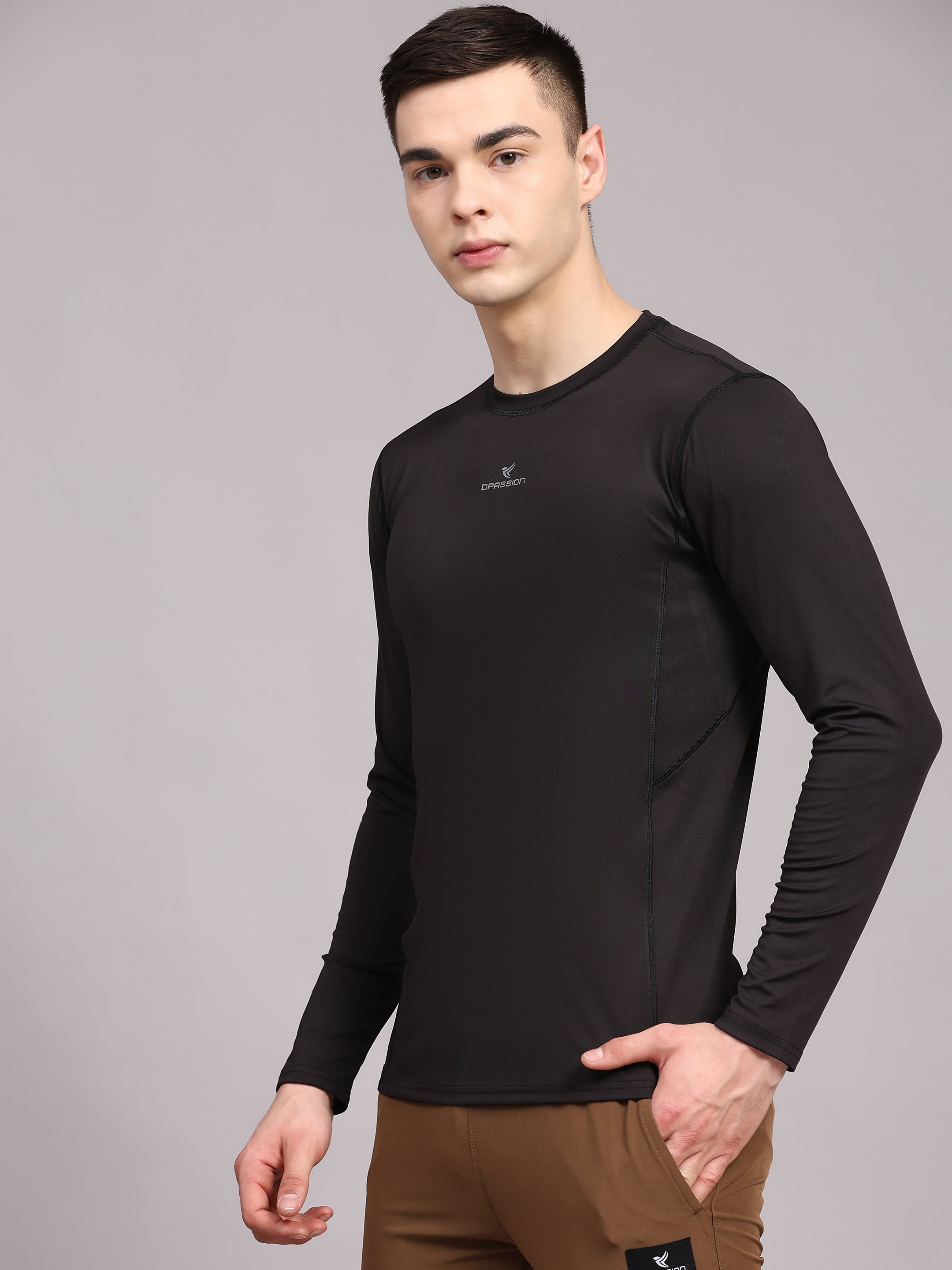 190 GSM 4 Way Lycra Compression T Shirt Wholesale